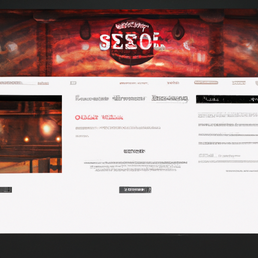 צילום מסך של אתר בעיצוב צדק מדיה למסעדה