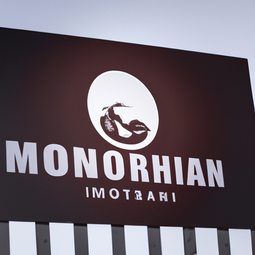 תמונה של לוגו של חברת אופנועים המוצג על שלט חוצות