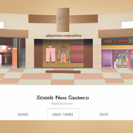 איור של אתר אינטרנט של מרכז קניות בעיצוב צדק מדיה.