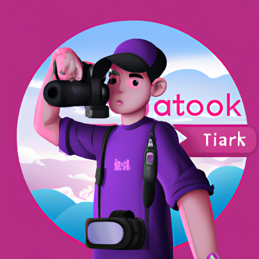 תמונה של צלם משתמש במצלמה לפוסט ממומן של TikTok