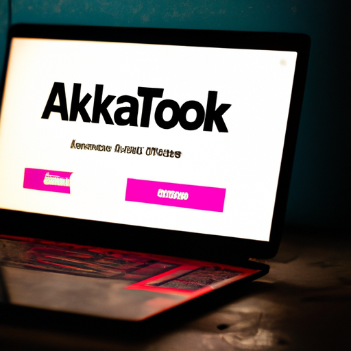 צילום מקרוב של מחשב נייד עם חשבון TikTok פתוח, המציג את קטע המודעות.