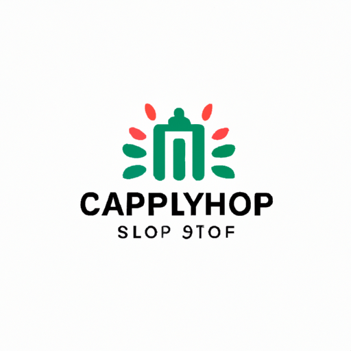 לוגו של Shopify Capital עם רקע של עסקים קטנים