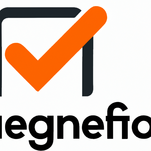 לוגו מג'נטו עם סימן ביקורת לקידום אתרים