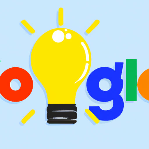 איור של נורה עם הלוגו של גוגל, המייצג את הרעיון של מודעות למותג